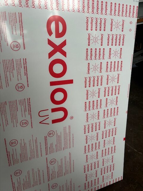 Polycarbonat UV UV-beständig Makrolon Exolon Lexan