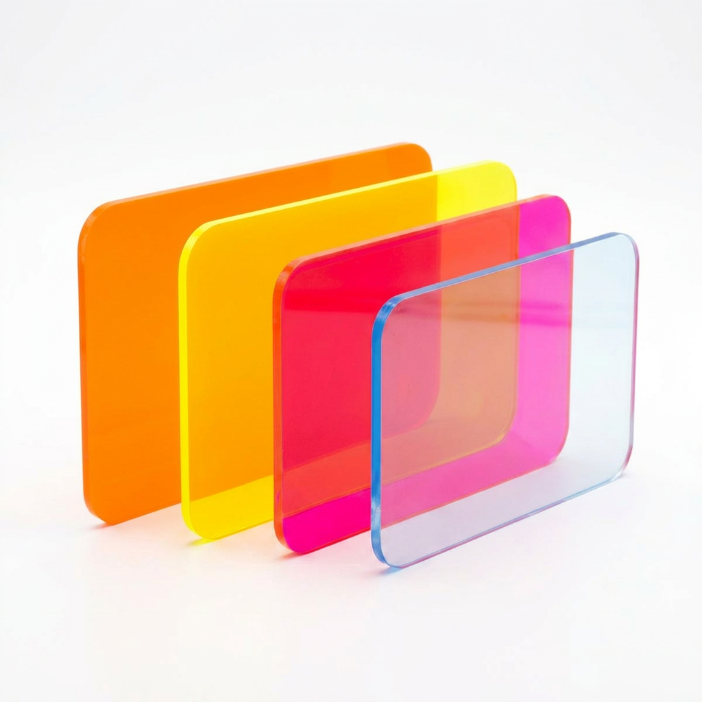 Acrylglas Fluoreszierend Rot Gelb Blau Orange Grün Plexiglas