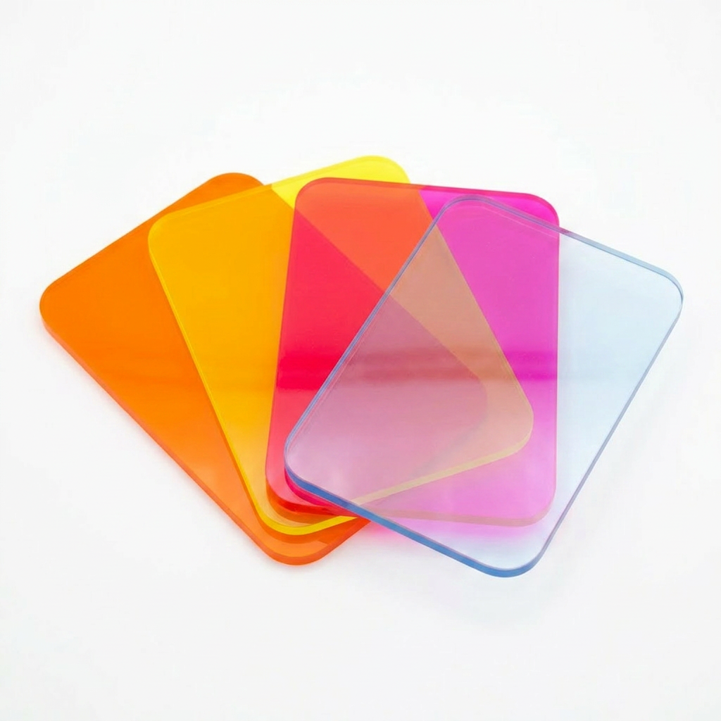 Acrylglas Fluoreszierend Rot Gelb Blau Orange Grün Plexiglas