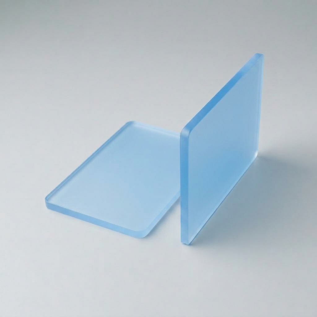Acrylglas Plexiglas GS gegossen hellblau satiniert matt