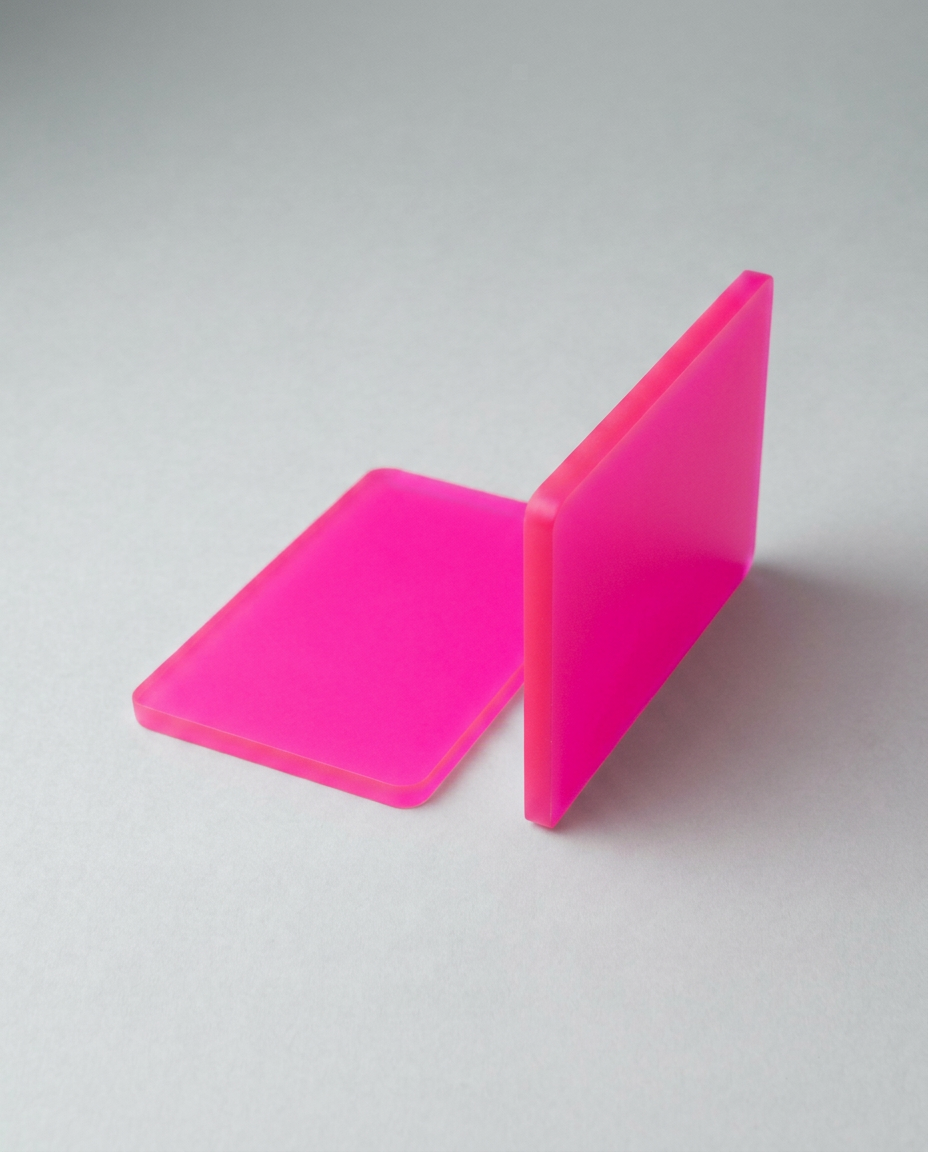 Acrylglas Plexiglas Pink satiniert matt