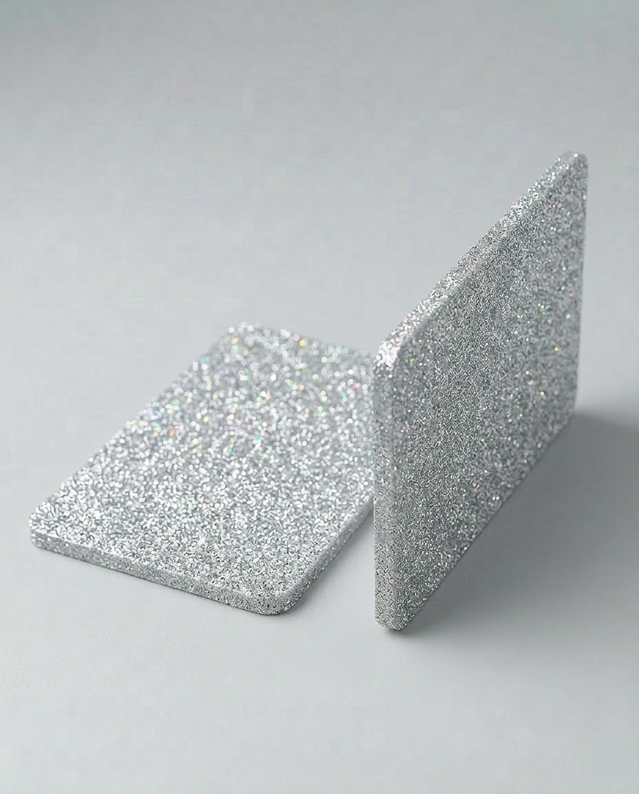 Acryl Plexiglas Acrylglas GS Glitter Glitzer Silber